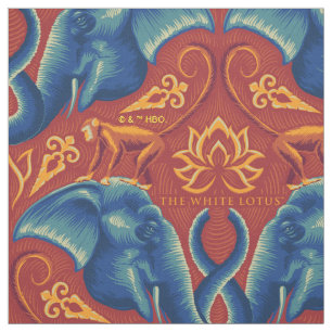 Levendig Safari wandtapijtpatroon - De Witte Lotus Stof