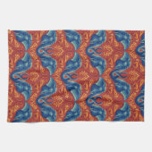 Levendig Safari wandtapijtpatroon - De Witte Lotus Theedoek (Horizontaal)