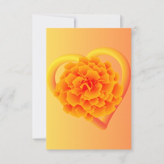 Levendig Saffraan Geel Dankkaart Bedankkaart (Achterkant)