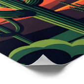 Levendig Saguaro Nationaal Park Poster (Hoek)