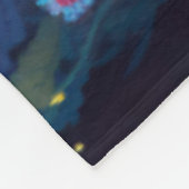 Levendig schattige elven spelen onder paddenstoele fleece deken (Hoek)