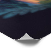 Levendig schattige elven spelen onder paddenstoele poster (Hoek)