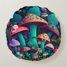 Levendig schattige elven spelen onder paddenstoele