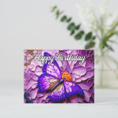 Levendig Schattige mooi vlinderontwerp Feestdagenkaart (Staand voorkant)