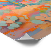 Levendig schilderij Cactus Desert Westerne kunst Poster (Hoek)