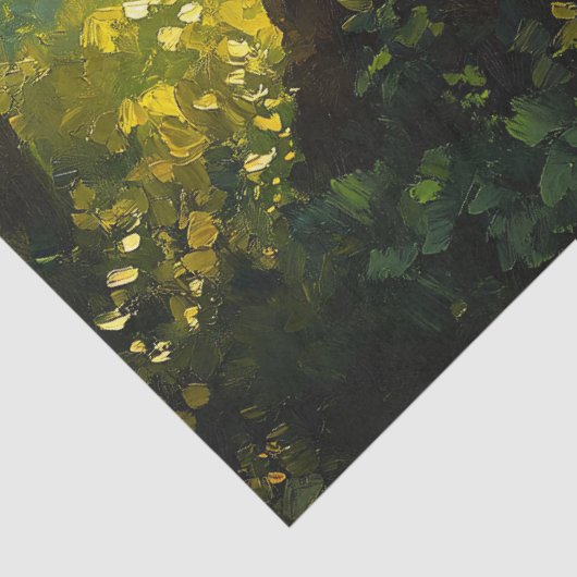 Levendig schilderij van een pauw Decoupage Tissuepapier (Detail)