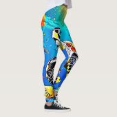 Levendig Schildpad Reef Leven Leggings (Rechts)