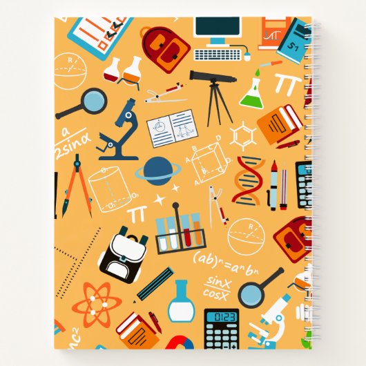 Levendig Science Design Perfect voor klasse en stu Notitieboek (Achterkant)