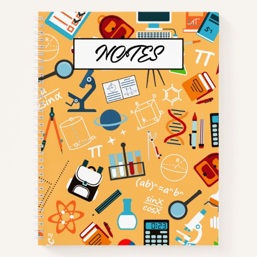 Levendig Science Design Perfect voor klasse en stu Notitieboek (Voorkant)