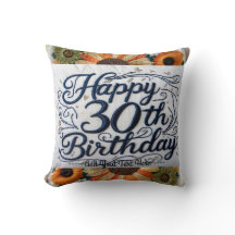 Levendig Sierkussen voor een speciale 30e verjaard