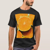 Levendig Sinaasappel Achtergrond Grafisch T-shirt (Voorkant)