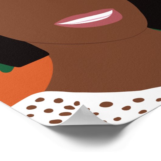 Levendig Sinaasappel blijft groeien Poster (Hoek)