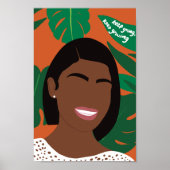 Levendig Sinaasappel blijft groeien Poster (Voorkant)