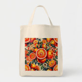 Levendig Sinaasappel Citrus Delight Tote Bag (Voorkant)