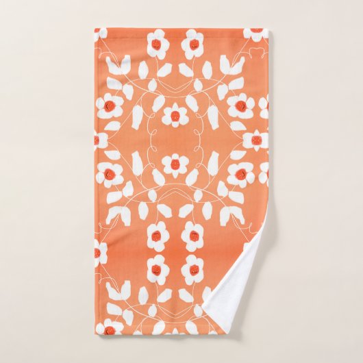 Levendig Sinaasappel en perzik Bad Handdoek (Handdoek)