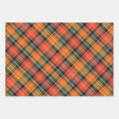 Levendig Sinaasappel, groen & goud geplakt Inpakpapier Vel (Voorkant)