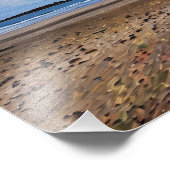 Levendig skyscape over Serene Beach Foto Afdruk (Hoek)