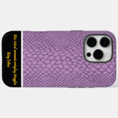 Levendig slangenhuidpatroon in zacht paarse tinten Case-Mate iPhone case (Achterkant (horizontaal))