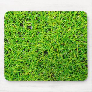 Levendig smaragdgroen grasveldgras muismat
