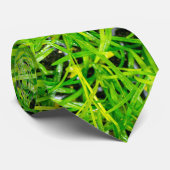 Levendig smaragdgroen grasveldgras stropdas (Opgerold)