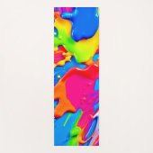 Levendig Spatwerk Kleuruitbarsting Design Yogamat (Voorkant)