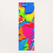 Levendig Spatwerk Kleuruitbarsting Design Yogamat (Achterkant)