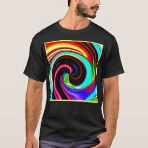 Levendig spiraal fantasie patroon t-shirt