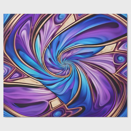 levendig spiraalwikkelpapier cadeaupapier (Vlak)