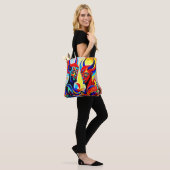 Levendig Spirit Paar Design Tote Bag (Op model)