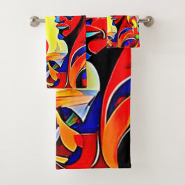 Levendig Spirit Pair-ontwerp Bad Handdoek