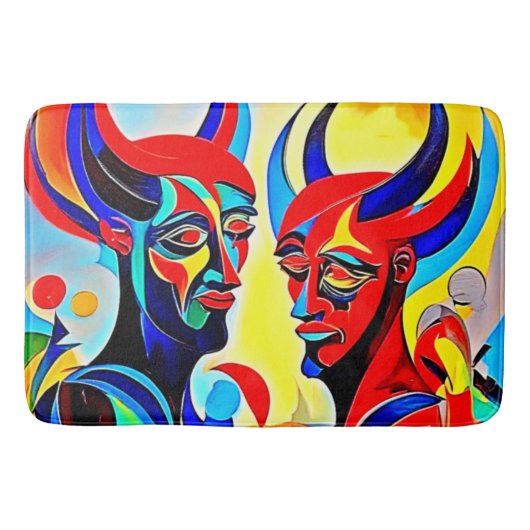 Levendig Spirit Pair-ontwerp Badmat (Voorkant)
