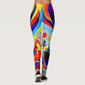 Levendig Spirit Pair-ontwerp Leggings (Achterkant)