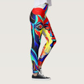 Levendig Spirit Pair-ontwerp Leggings (Rechts)