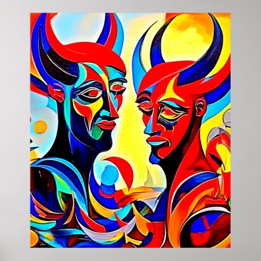 Levendig Spirit Pair-ontwerp Poster (Voorkant)