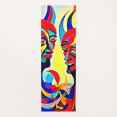 Levendig Spirit Pair-ontwerp Yogamat (Voorkant)