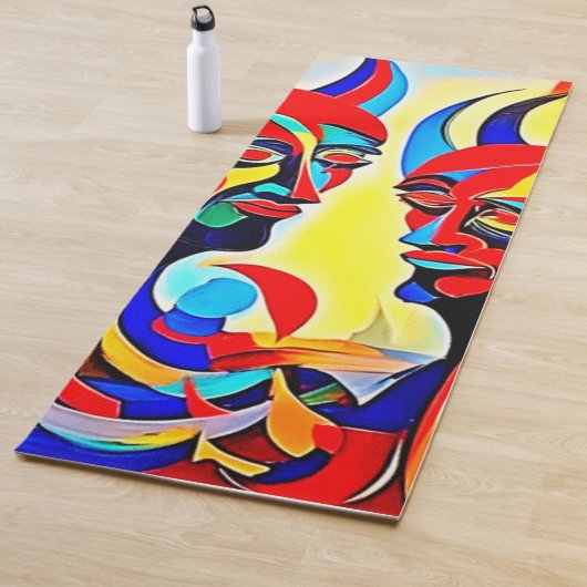 Levendig Spirit Pair-ontwerp Yogamat (In situ)