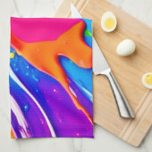 Levendig Splatter Kleur Burst Ontwerp Theedoek (Quarter Fold)
