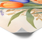 Levendig Spring Bouquet - Tulpen in volle bloei Poster (Hoek)