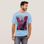 Levendig St Michael de Aartsengel Mannen T-shirt (Voorkant volledig)