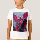 Levendig St Michael het Aartsengel Kind T-shirt (Voorkant)