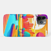 Levendig stadspark bij zonsondergang Case-Mate iPhone case (Achterkant (horizontaal))