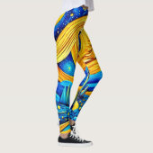 Levendig sterrenkunstwerk leggings (Rechts)