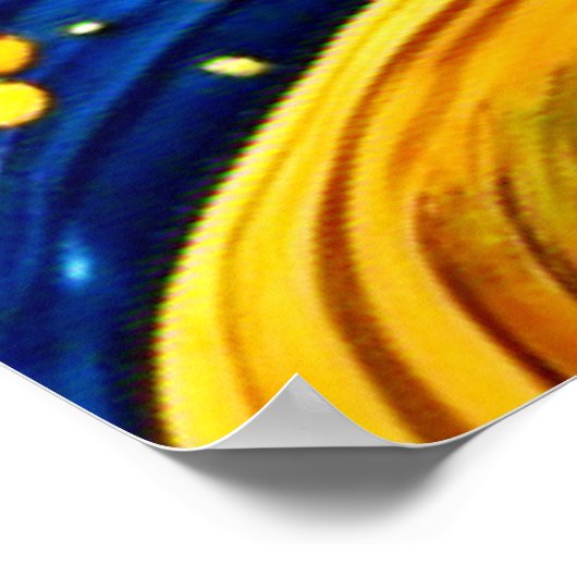 Levendig sterrenkunstwerk poster (Hoek)