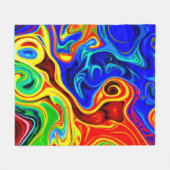 Levendig stijlpatroon fleece deken (Voorkant (Horizontaal))