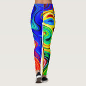 Levendig stijlpatroon leggings (Achterkant)