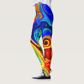 Levendig stijlpatroon leggings (Links)