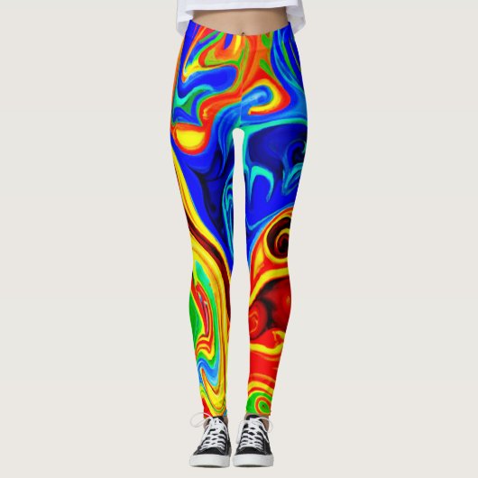 Levendig stijlpatroon leggings (Voorkant)