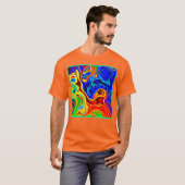 Levendig stijlpatroon t-shirt (Voorkant volledig)