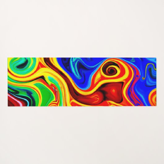 Levendig stijlpatroon yogamat (Achterkant (horizontaal))