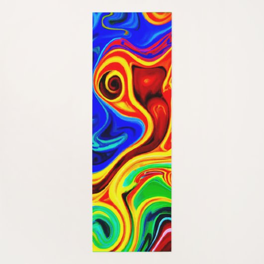 Levendig stijlpatroon yogamat (Achterkant)